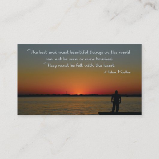 Helen Keller Carte de visite (Devant)