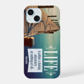 Helen Keller Inspirerend quote "Adventure" iPhone 15 Hoesje (Achterkant)