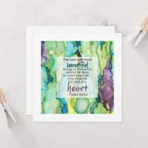 Helen Keller Inspirerende Quote, Mooie Kaart
