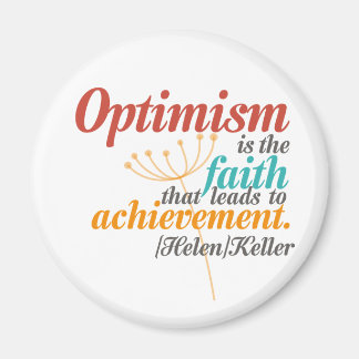 Helen Keller Optimism Quote Magneet