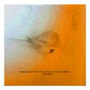 Helen Keller Quote Perfect Poster