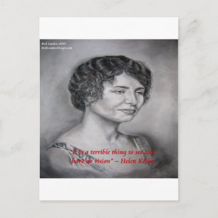 Helen Keller Visie Wijsheid Quote Briefkaart