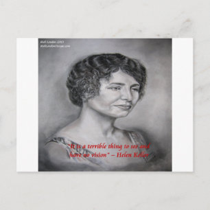 Helen Keller Visie Wijsheid Quote Briefkaart