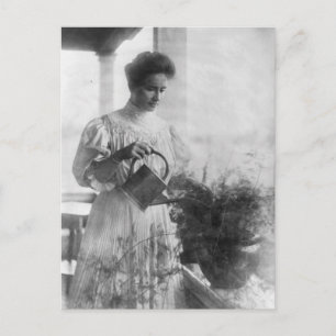 Helen Keller Watering Planten Portret Briefkaart