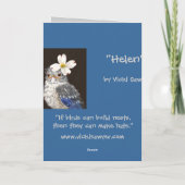 Helen la carte bébé bleu (Dos)