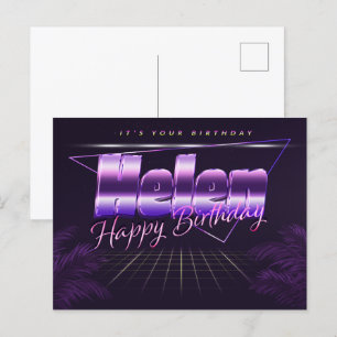 Helen Nom Prénom Anniversaire de la carte postale