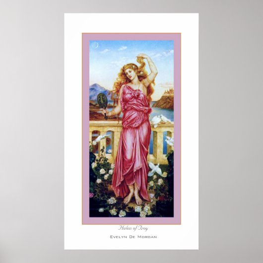 Helen of Troy ~ Evelyn De Morgan Poster (Voorkant)