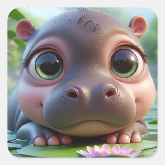 Helen Vierkante Sticker (Voorkant)