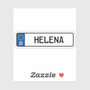 Helena Duits Bord van het Autorijbewijs Sticker