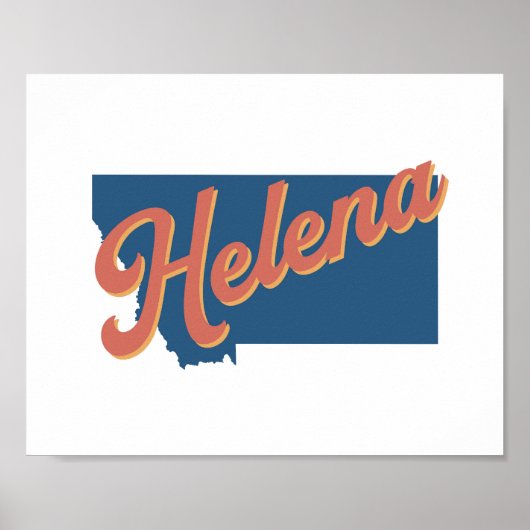 Helena, impression de l'état du Montana (Devant)