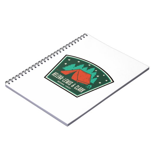 Helena-Lewis en Clark National Forest Camping Notitieboek (Linkerzijde)