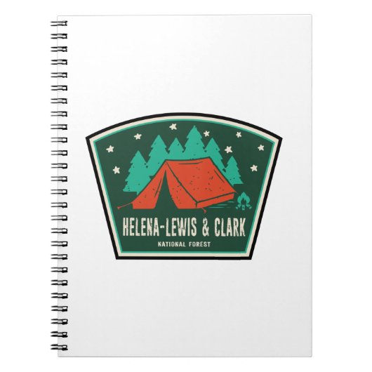 Helena-Lewis en Clark National Forest Camping Notitieboek (Voorkant)