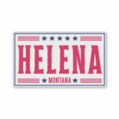 HELENA MONTANA Stars & Stripes Sticker (Voorkant)