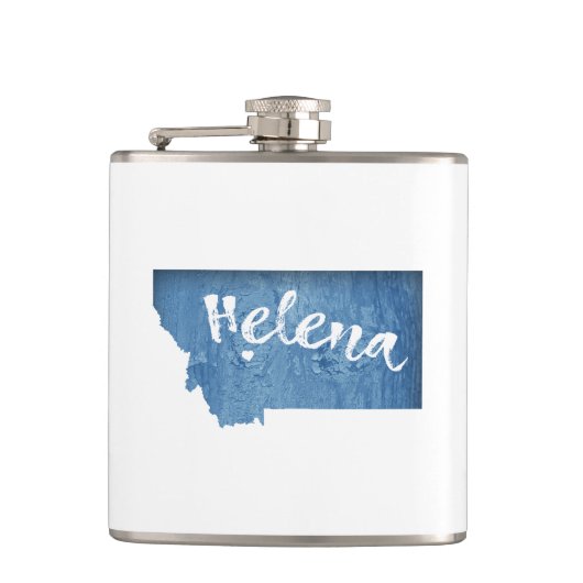 Helena Montana Wood Grain Heupfles (Voorkant)