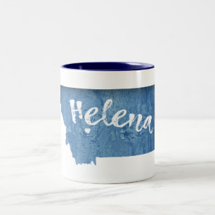 Helena Montana Wood Grain Tweekleurige Koffiemok