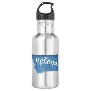 Helena Montana Wood Grain Waterfles
