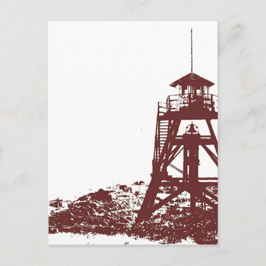 Helena MT Firetower Briefkaart (Voorkant)