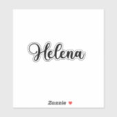 Helena Naam - Handgeschreven kalligrafie Sticker (Vel)