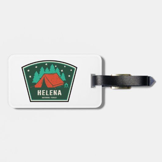 Helena National Forest Camping Bagagelabel (Achterkant horizontaal)