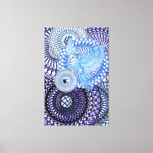 helende parkiet canvas afdruk