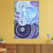 helende parkiet canvas afdruk (Insitu (Woonkamer))