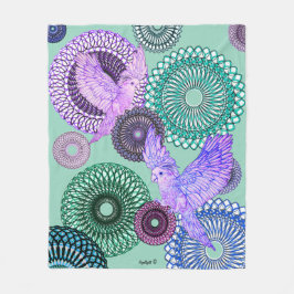 helende parkiet fleece deken