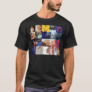 Helene Fischer naadloze rechthoekige collage T-shirt