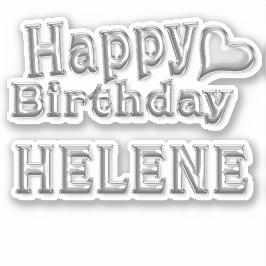 Helene Happy Birthday Autocollants (Devant)