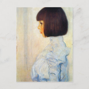 Helene Klimt portret van Gustav Klimt Briefkaart