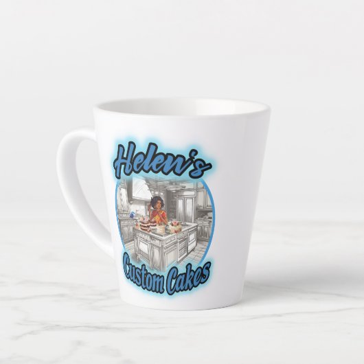 Helen's aangepaste koekjes latte mok (Linkerhoek)