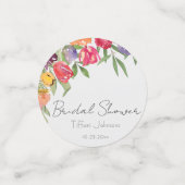 Helere en Leuke Tulp Bruidsuitnodiging Confetti (Kleine voorkant)