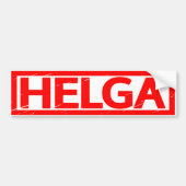 Helga Stamp Bumpersticker (Voorkant)