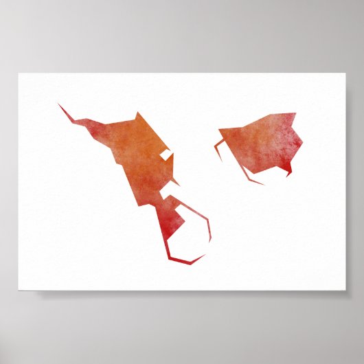 Helgoland Map Poster (Voorkant)