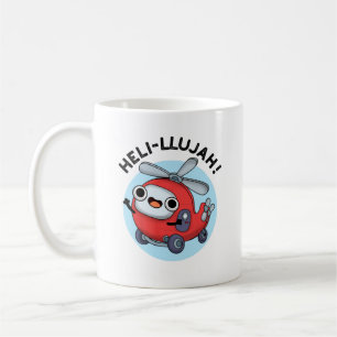 Heli-llujah Funny Helicopter Pun Koffiemok
