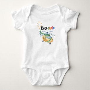 Heli-schattige babykleding, Helikopter thema Romper