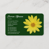 Helianthus - Donkergroen Visitekaartje (Achterkant)