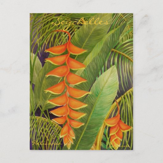 Heliconia Briefkaart (Voorkant)