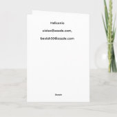 Héliconia, carte blanche (Dos)