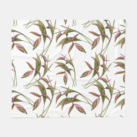 Heliconia Fleece Blanket (Voorkant (Horizontaal))