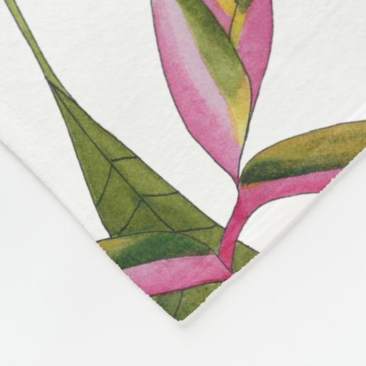 Heliconia Fleece Blanket (Hoek)