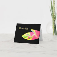 Heliconia Floral Carte de remerciements
