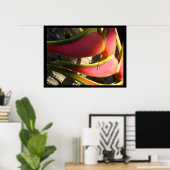 Heliconia Flower Tropical Hawaiian Poster Prints (Bureau à domicile)