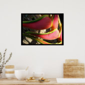Heliconia Flower Tropical Hawaiian Poster Prints (Cuisine)