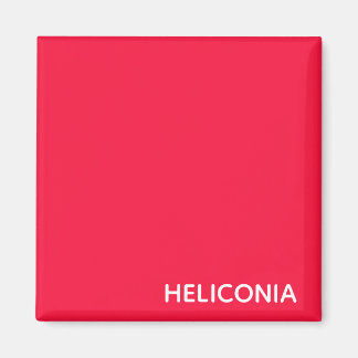 Heliconia rode kleurnaam magneet