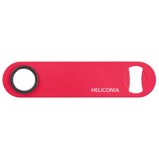 Heliconia rode kleurnaam speed flessenopener (Voorkant (Horizontaal))