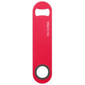 Heliconia rode kleurnaam speed flessenopener (Voorkant)