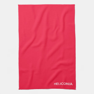 Heliconia rode kleurnaam theedoek
