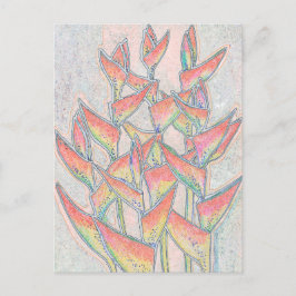 Heliconia Rostrata Tropische bloemen Bloemen Bloem Briefkaart