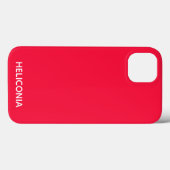 Heliconia rouge nom couleur Coque-Mate coque iphon (Verso (horizontal))