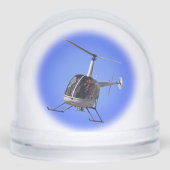 Helicopter Snow Globe Personalized Chopper Gifts (Avant)